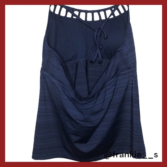 ✨Name Your Price Sale!✨ Mossimo - Blue High Neck Swim Top Size Large - Picture 2 of 5